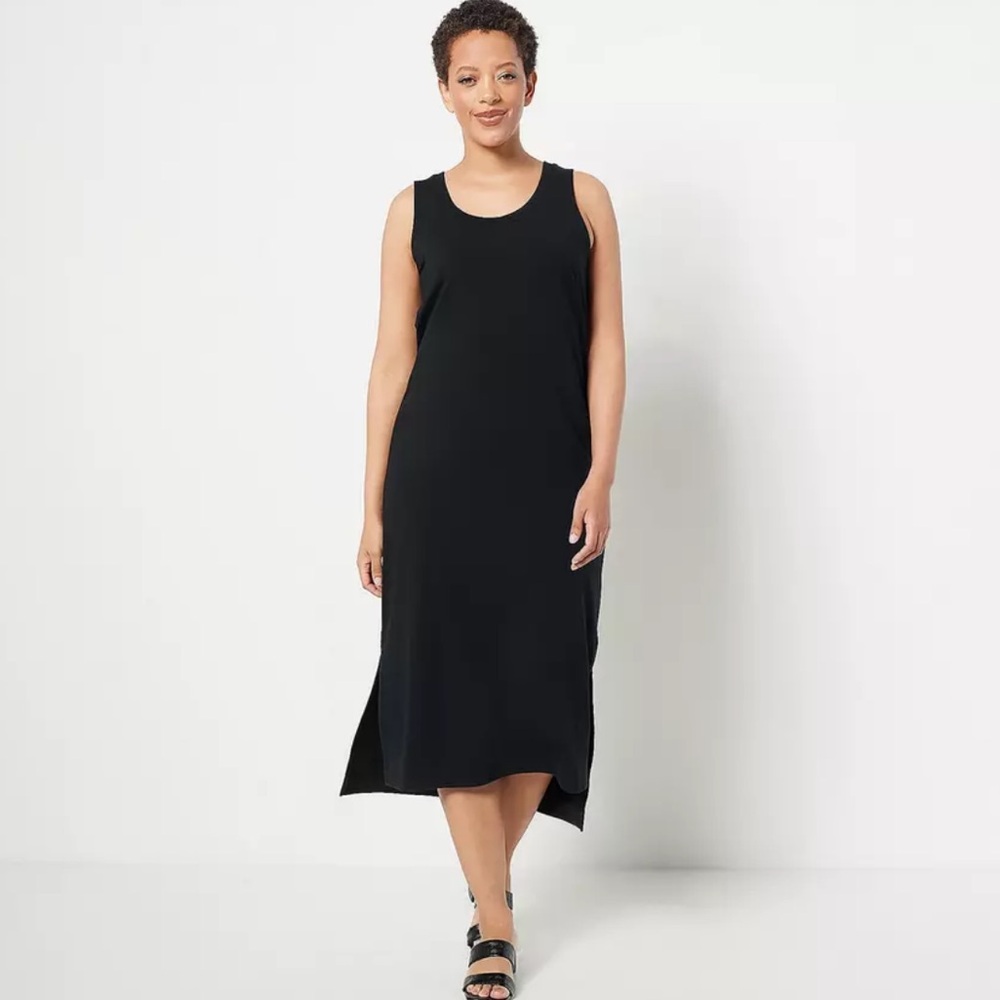 Black Sleeveless Maxi Dress